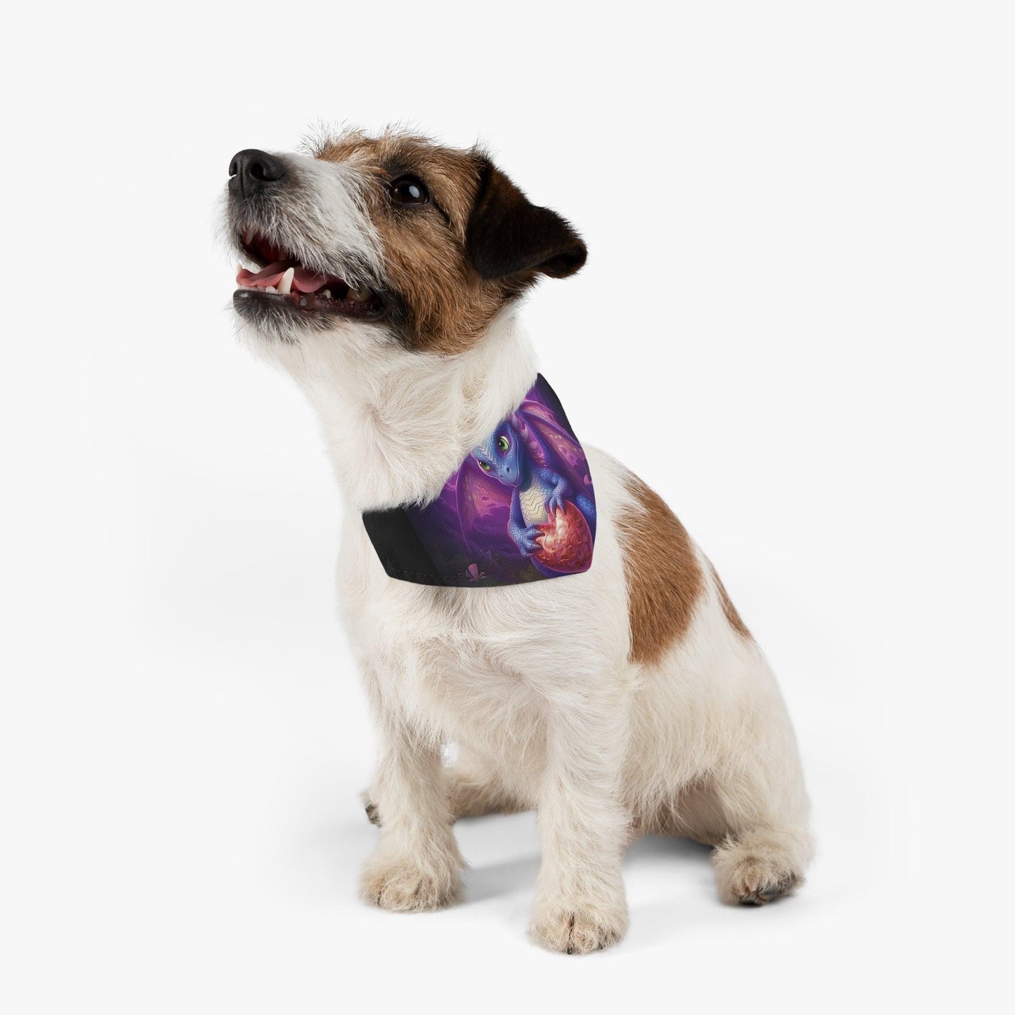 Playful Baby Dragon Pet Bandana Collar - Express Your Pet's Unique Style - Alchemystics.org