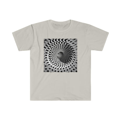 Psychedelic Ai Art Men's and Women's Unisex Soft Style T-Shirt for Festival and Street Wear Tunnel v2.0 - Alchemystics.org