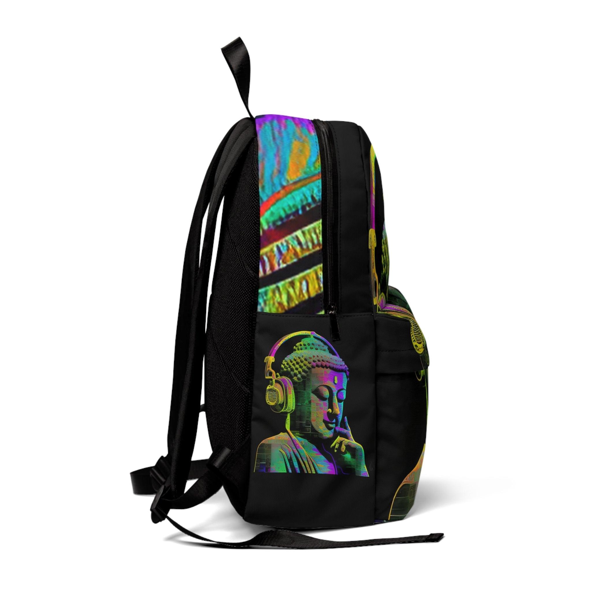 Eternal Sounds- Backpack- CUSTOMISATION OPTIONS (Made in USA)- buying sports bag, fitness bag, art design, geometric design, symbolism