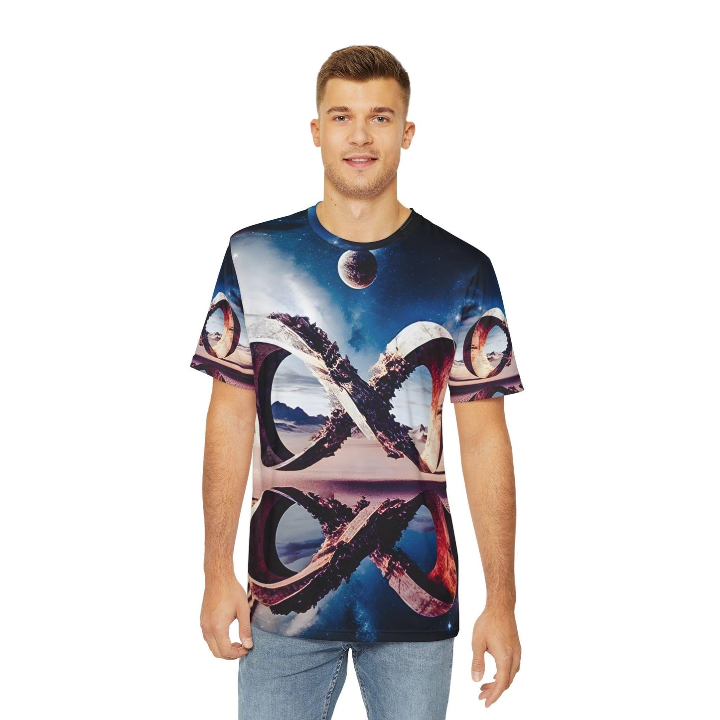 Surreal Infinite Possibilities - All Over Print (AOP) / Sublimation Design - Digital AI Art T-Shirt for Street or Festival Wear - Alchemystics.org