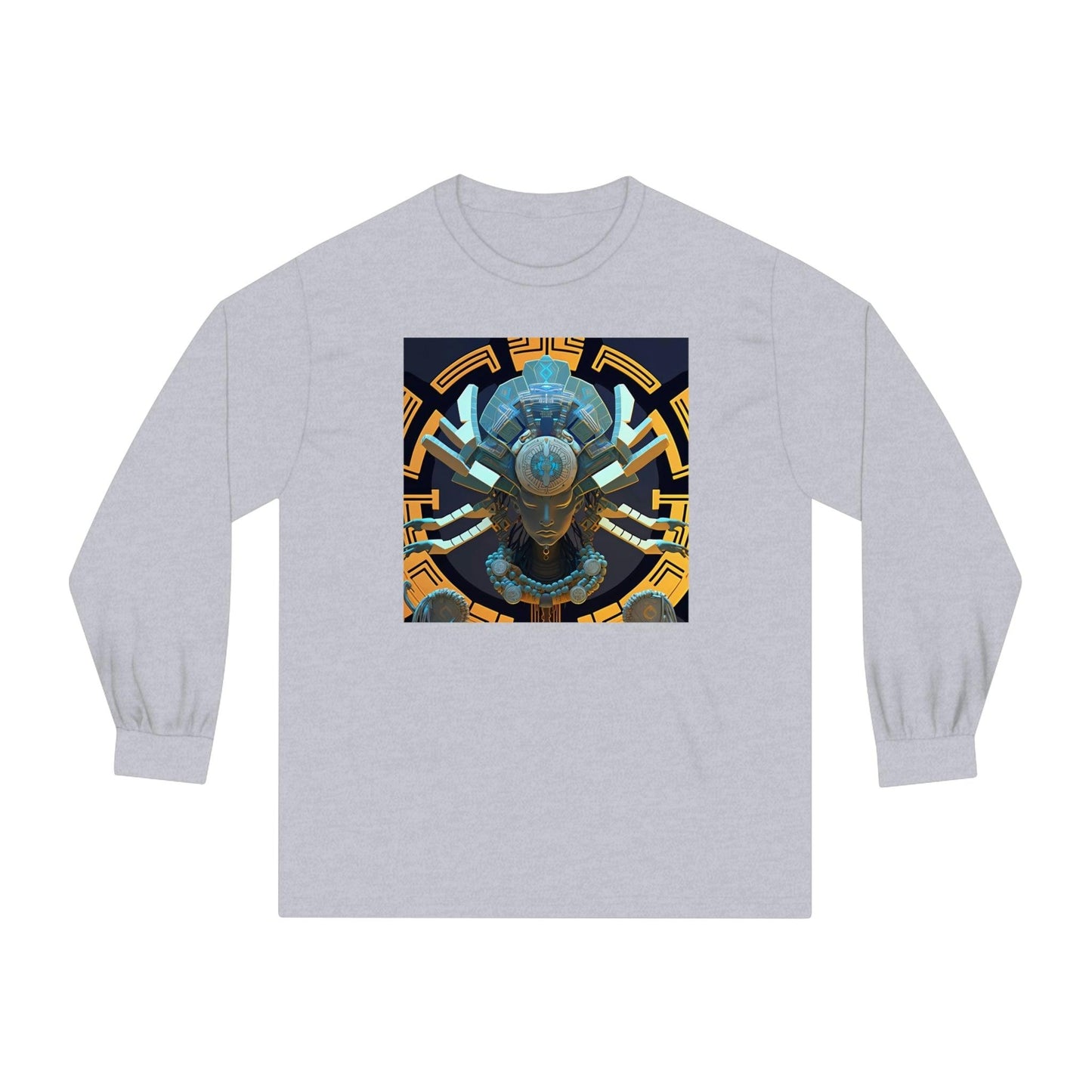 Unisex Classic Long Sleeve T-Shirt Chaos Existence Bot Ai Art - Alchemystics.org