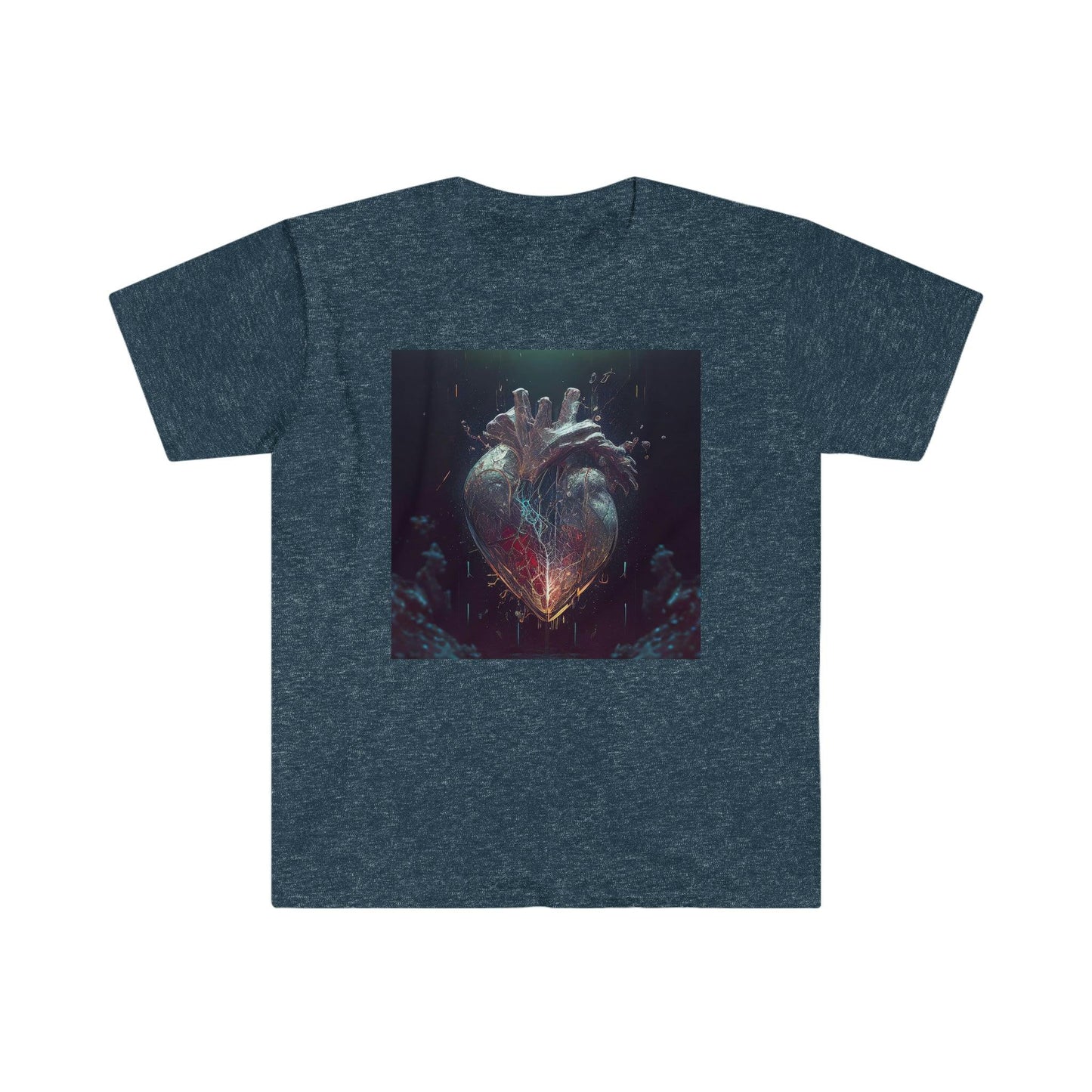 Unisex Softstyle T-Shirt - AI Visionary Art - A Mending Heart - Alchemystics.org