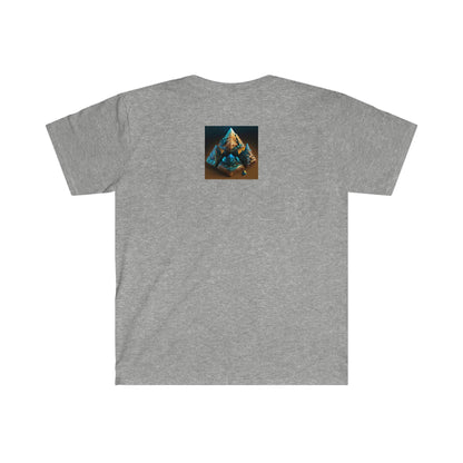 Visionary Psychedelic Ai Art Men's and Women's Unisex Soft Style T-Shirt for Festival and Street Wear Pyramids v3 - Alchemystics.org
